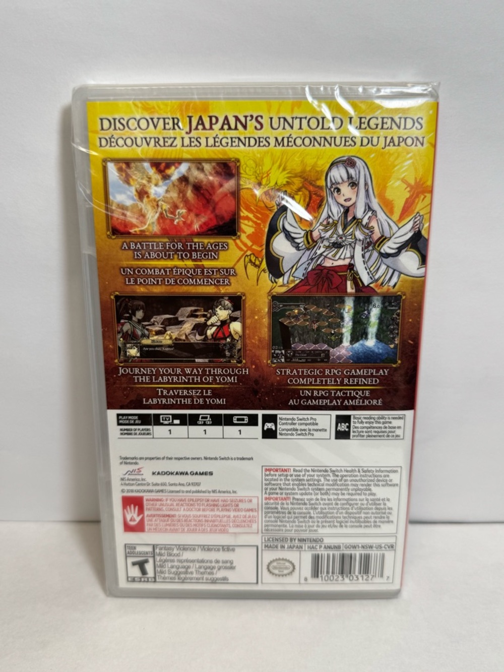 God Wars : The Complete Legend (Nintendo Switch, 2018) Sealed - Picture 2 of 3